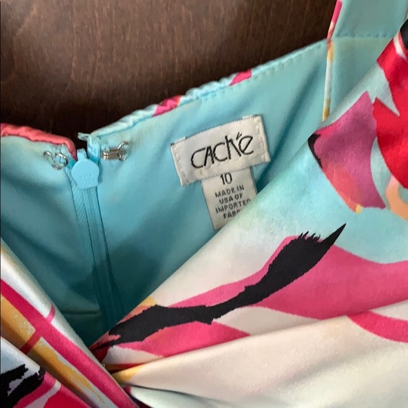 Cache Floral Ruched Dress - Picture 4 of 7